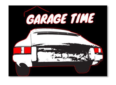 Ahh Garage Time Sticker